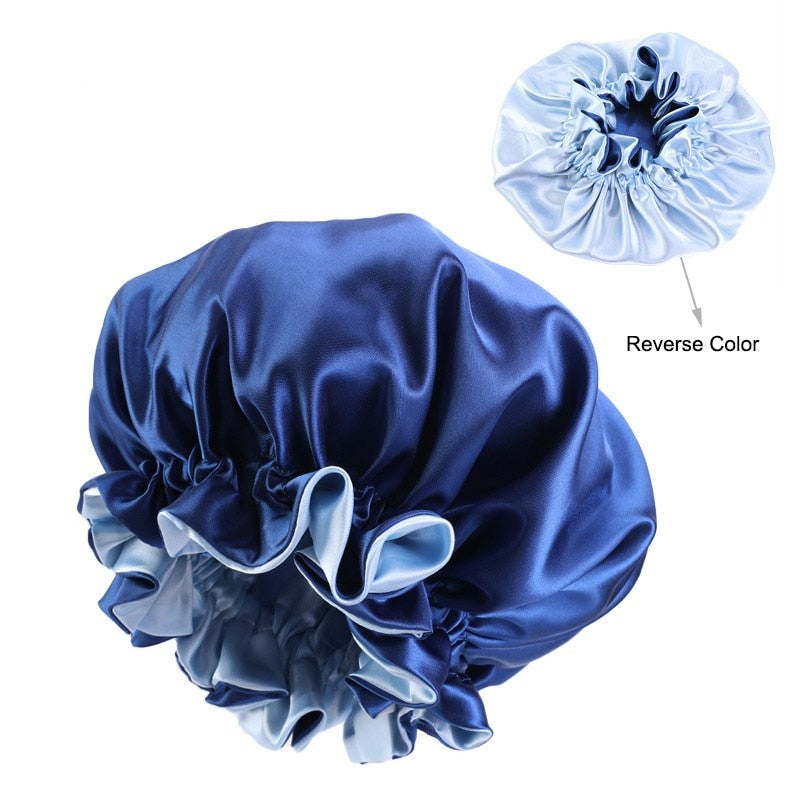 Double sided satin bonnet